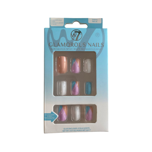 W7 - Unhas postiças Glamorous Nails - Spring Break