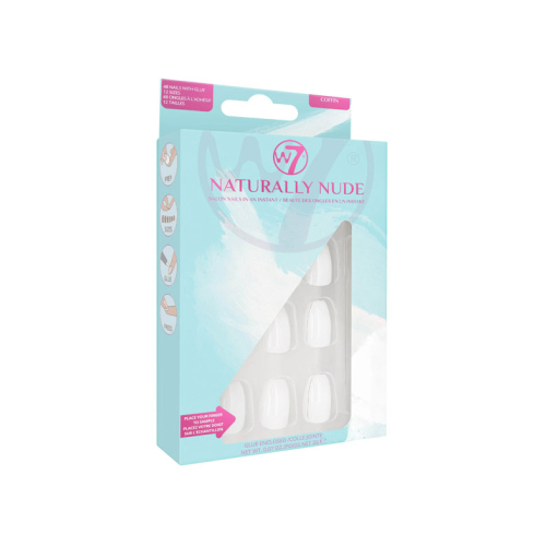 W7 - Unhas postiças Naturally Nude - Coffin