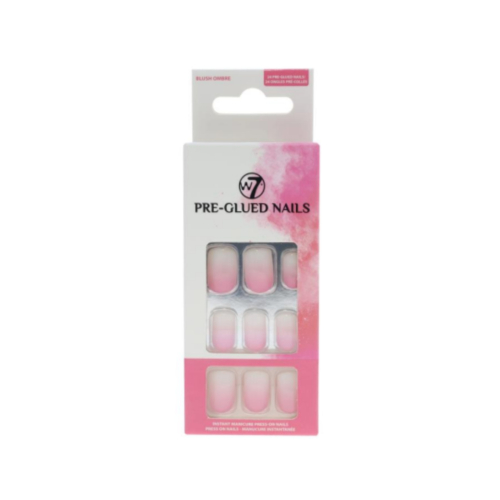 W7 - Unhas postiças Pre-Glued Nails - Blush Ombre