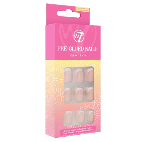 W7 - Unhas postiças Pre-Glued Nails - French Envy