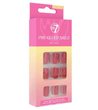 W7 - Unhas postiças Pre-Glued Nails - Hot Date