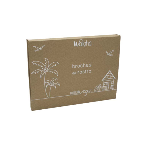 Wailoha - *Colección agua* - Conjunto de Pincéis de Rosto