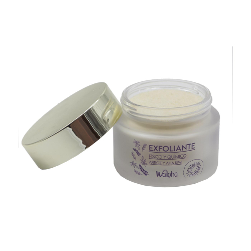 Wailoha - *Colección Calma* - Esfoliação facial física e química com arroz e kiwi AHA