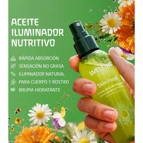 Weleda - Óleo Seco Ultraleve para Rosto e Corpo Skin Food - Pele Normal e Seca