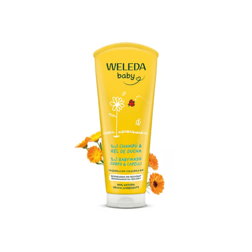 Weleda - Lavagem shampoo e corpo Baby - Calêndula