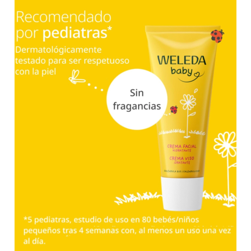Weleda - Creme de rosto Baby - Calêndula