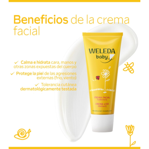 Weleda - Creme de rosto Baby - Calêndula