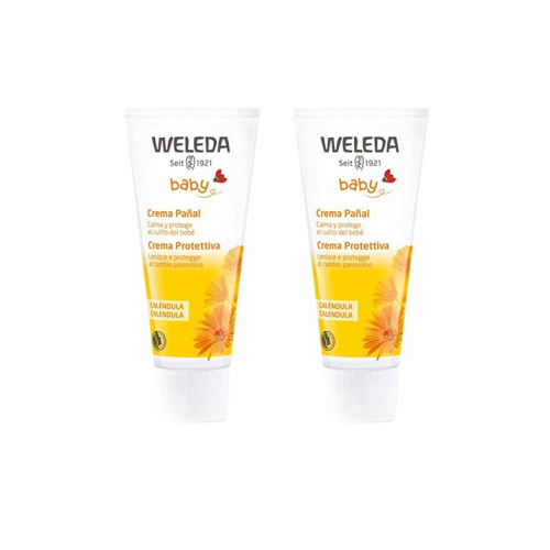 Weleda - Pack de 2 cremes para fraldas de calêndula Baby