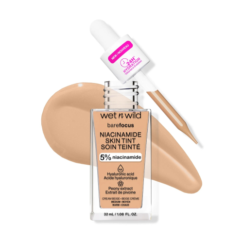 Wet N Wild - Base Bare Focus Niacinamide Skin Tint - Cream Beige