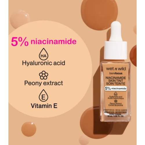 Wet N Wild - Base Bare Focus Niacinamide Skin Tint - Natural Light