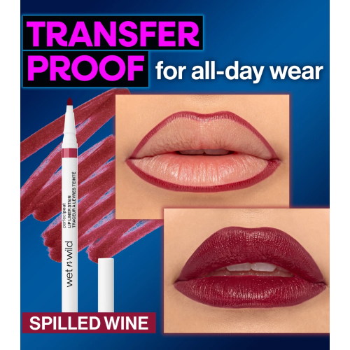 Wet n Wild - Delineador de lábios Perfect Pout - Spilled Wine