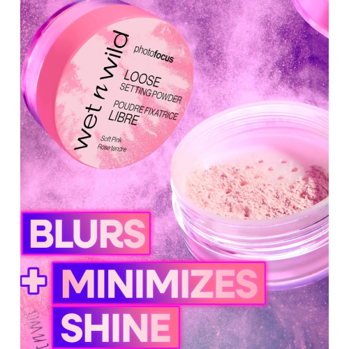 Wet n Wild - Pó solto fixador Photofocus - Soft Pink