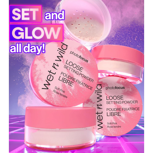 Wet n Wild - Pó solto fixador Photofocus - Soft Pink