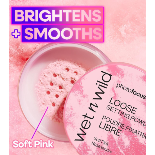 Wet n Wild - Pó solto fixador Photofocus - Soft Pink