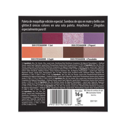 Wibo - *#MYCHOICEWIBO* -  Paleta de sombras x Anabel Mua