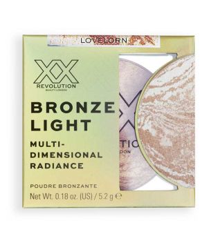 XX Revolution - Pó Bronzer Bronze Light Marbled Bronzer - Lovelorn Deep