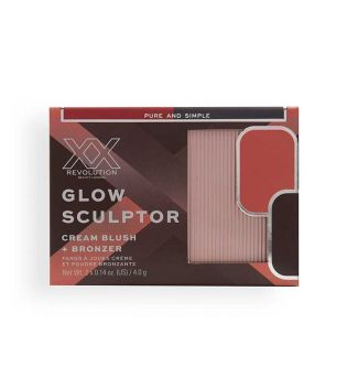 XX Revolution - Duo Bronzer e Blush Creme Glow Sculptor - Pure and Simple