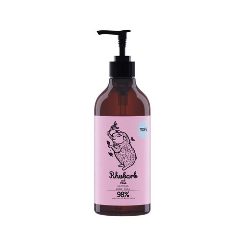 Yope - Gel de banho natural - Ruibarbo e Rosa