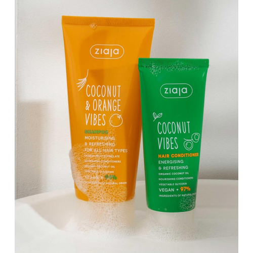 Ziaja - *Coconut and Orange Vibes* - Condicionador energizante e refrescante com notas de coco