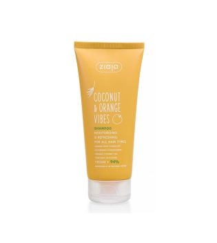 Ziaja - *Coconut and Orange Vibes* - Shampoo hidratante e refrescante - Todos os tipos de cabelo