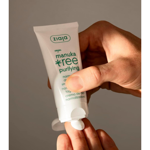 Ziaja - Creme de dia normalizador e hidratante Manuka Tree SPF10 - Pele mista e oleosa