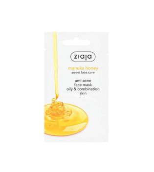 Ziaja - Máscara facial mel Manuka anti-acne para pele oleosa