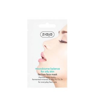 Ziaja - Máscara facial de microbioma - Óleo livre para pele oleosa