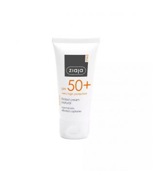 Ziaja Med - Creme protetor solar com cor SPF50+ - Pele normal