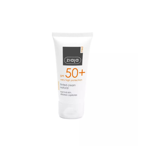 Ziaja Med - Creme protetor solar com cor SPF50+ - Pele normal