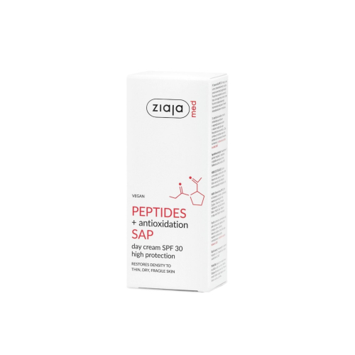 Ziaja Med - *Peptides* - Creme Facial FPS 30 com SAP Antioxidante