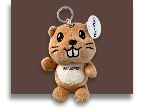 REGALO - Beaver - Llavero con peluche